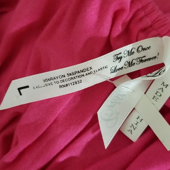 New Fuchsia Pink Strapless Dress NWOT - Picture 10 of 11